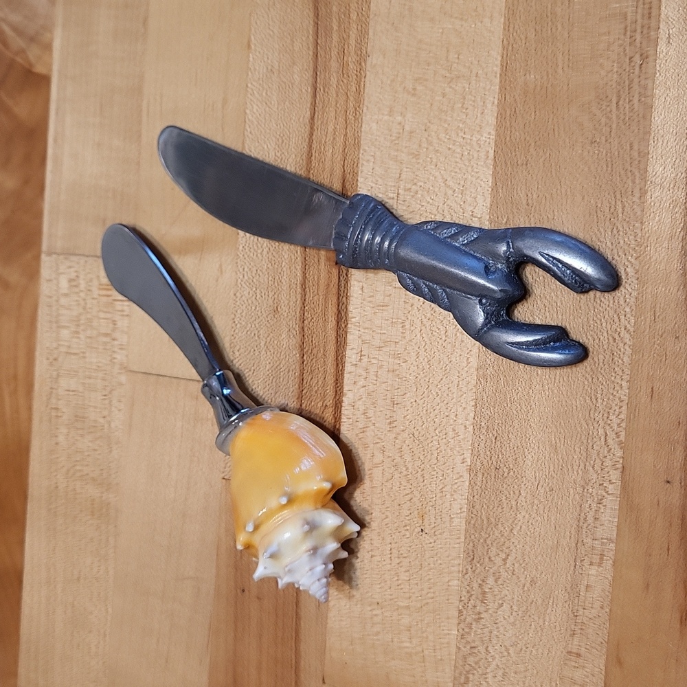Butter Cheese Spreader Sea Shell & Lobster